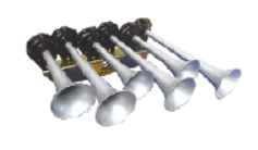 HTATM5 Hexatone Horn - SV2 - 12V - TC - 5M Hose 